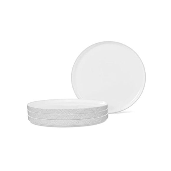 Noritake ColorTex Stone White 3 dinner 3 salad Stax 6 plates - Picture 1 of 2